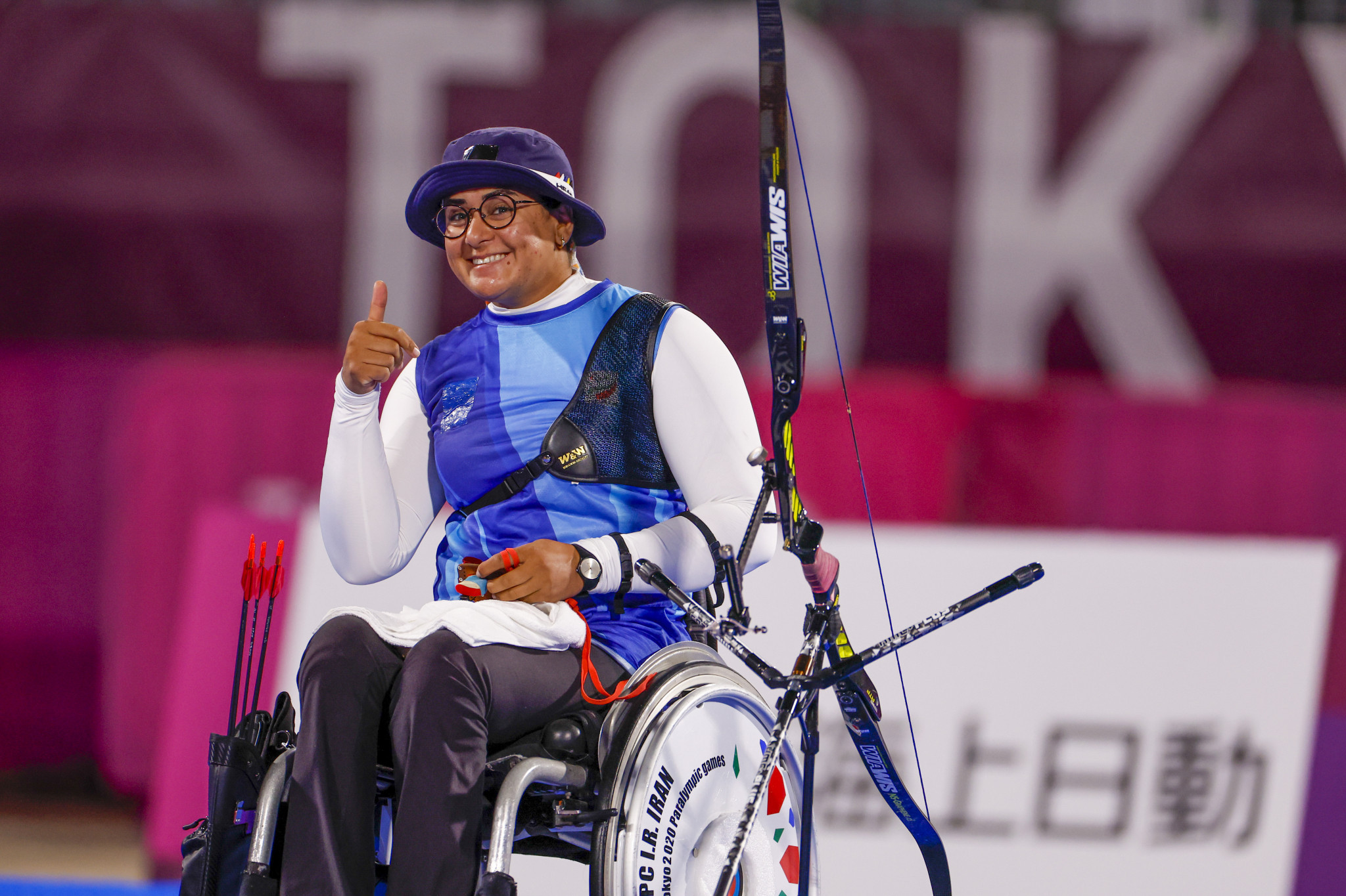 Iran's Zahra Nemati won her third individual recurve archery gold medal at her third consecutive Games, with a 6-5 victory over Italian Vincenza Petrilli in the final ©Getty Images