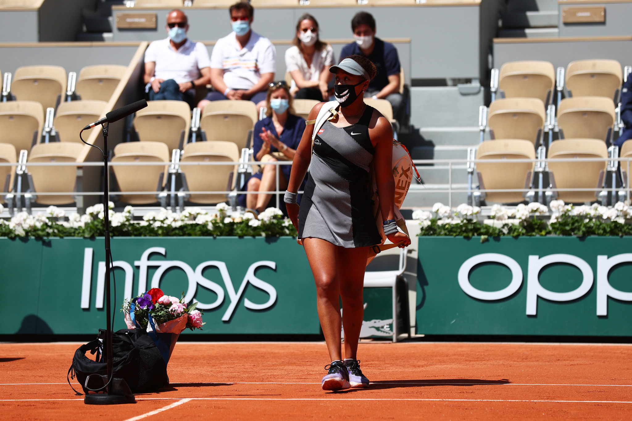 Osaka initially said she would not partake in press conferences at the French Open, before withdrawing from the competition after the first round ©Getty Images