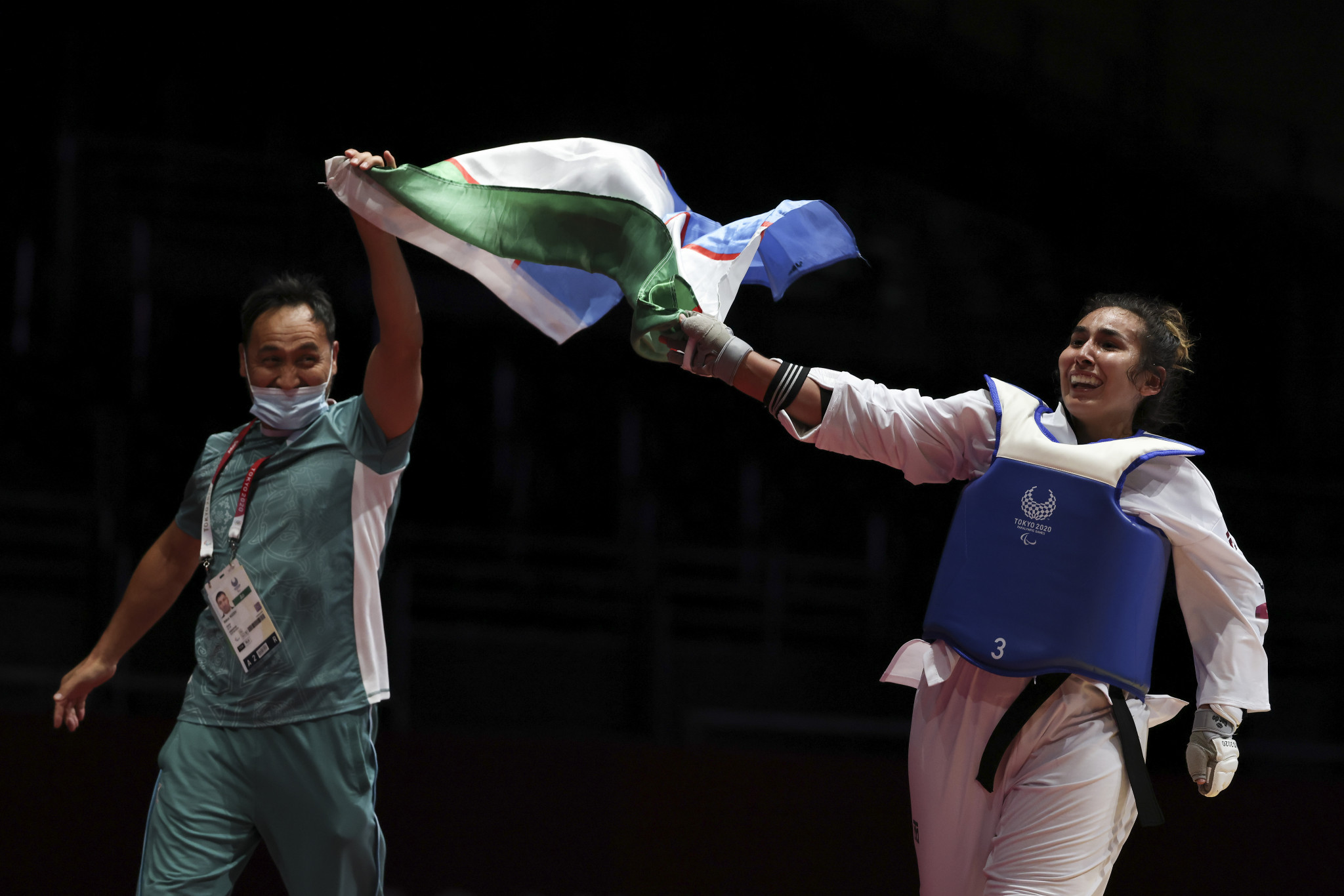 Uzbekistan's Guljonoy Naimova claimed gold in the women's  K44 over-58kg event ©Getty Images