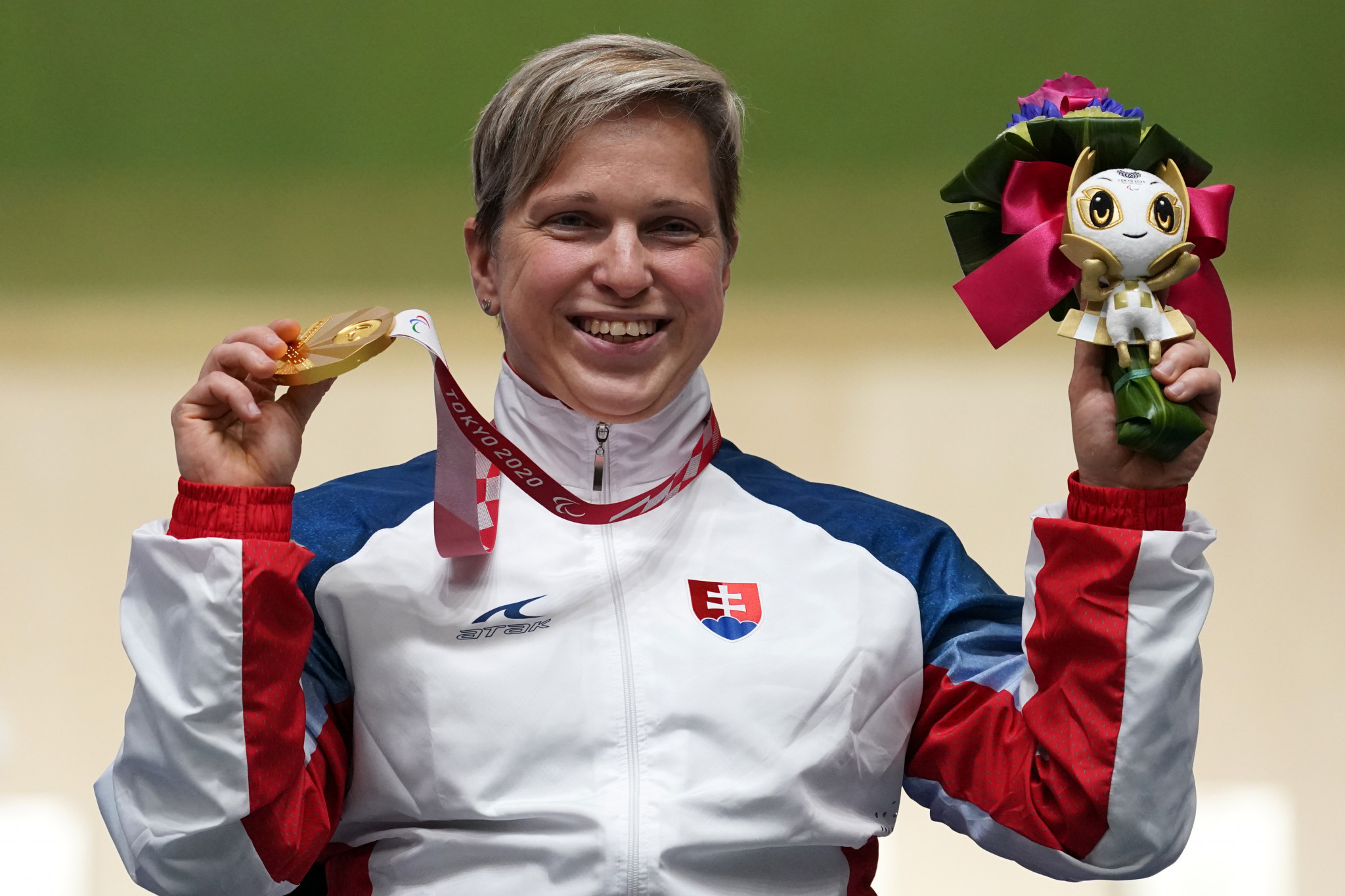 Veronika Vadovičová has now won four Paralympic shooting gold medals in her career ©Getty Images 