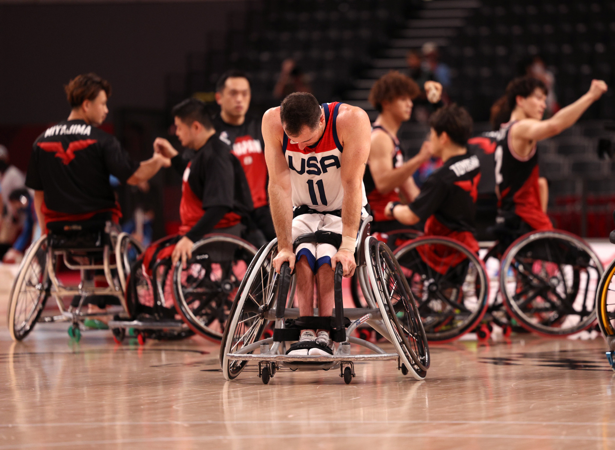 Japan and the United States faced each other in the men's wheelchair basketball final ©Getty Images