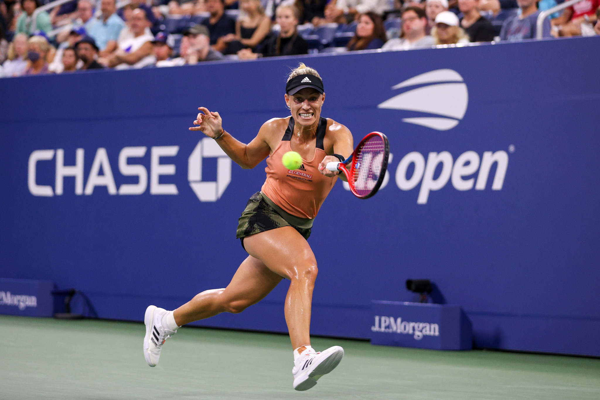 Angelique Kerber, the 2016 US Open champion, was beaten by Fernandez in three sets ©Getty Images