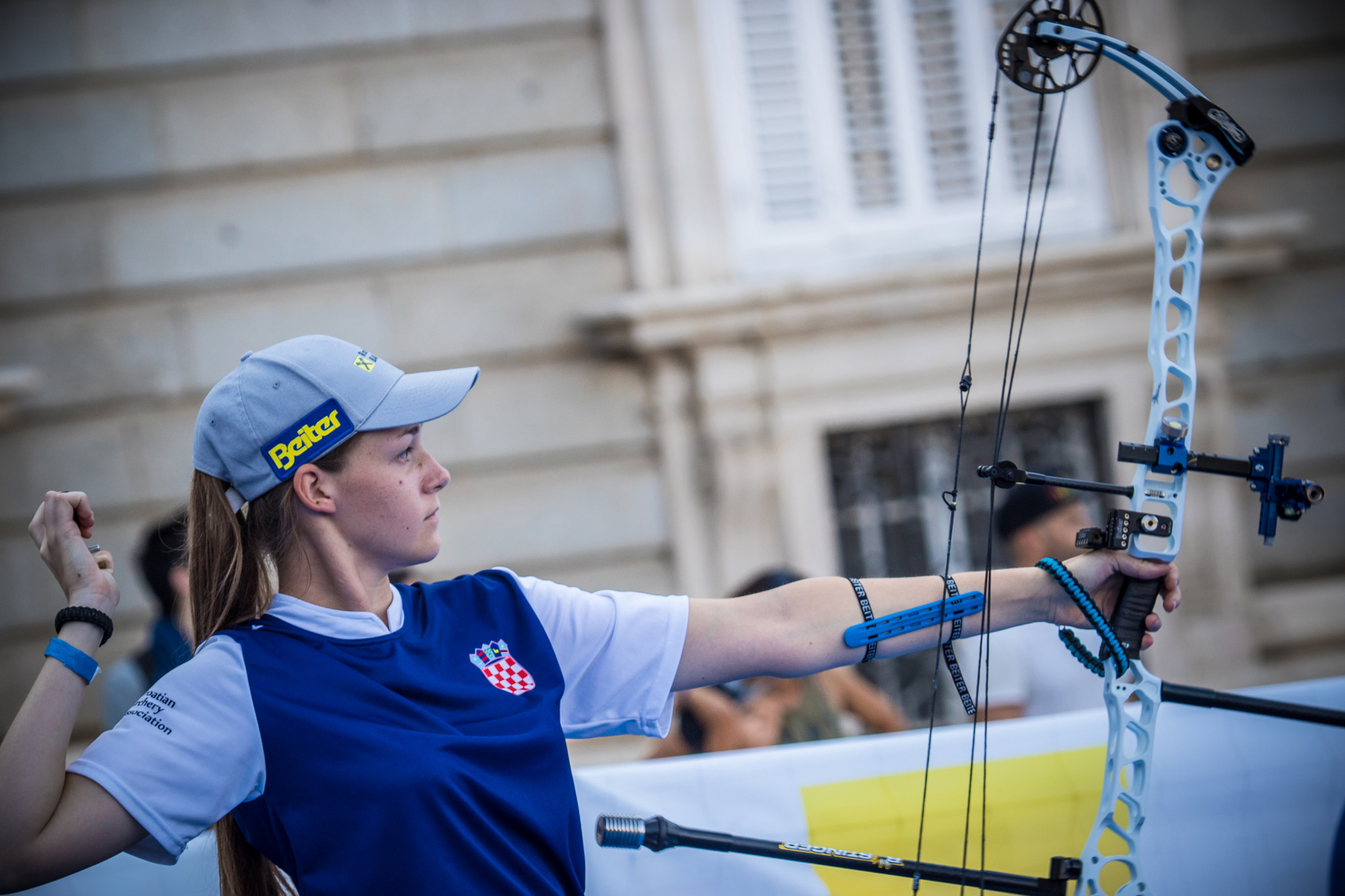 Amanda Mlinaric has averaged a score of 9.6 out of 10 per arrow over the last two years in outdoor archery competitions at 50 metres ©Getty Images