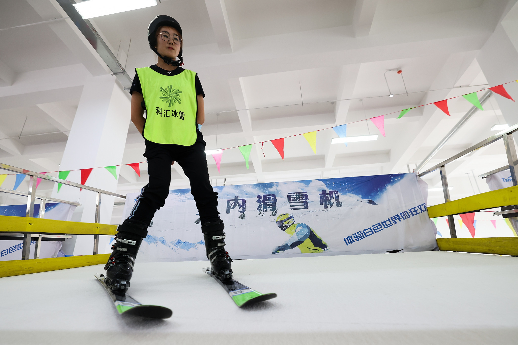 The exhibition is part China's aim to having 300 million people involved in winter sports by the 2022 Games ©Getty Images