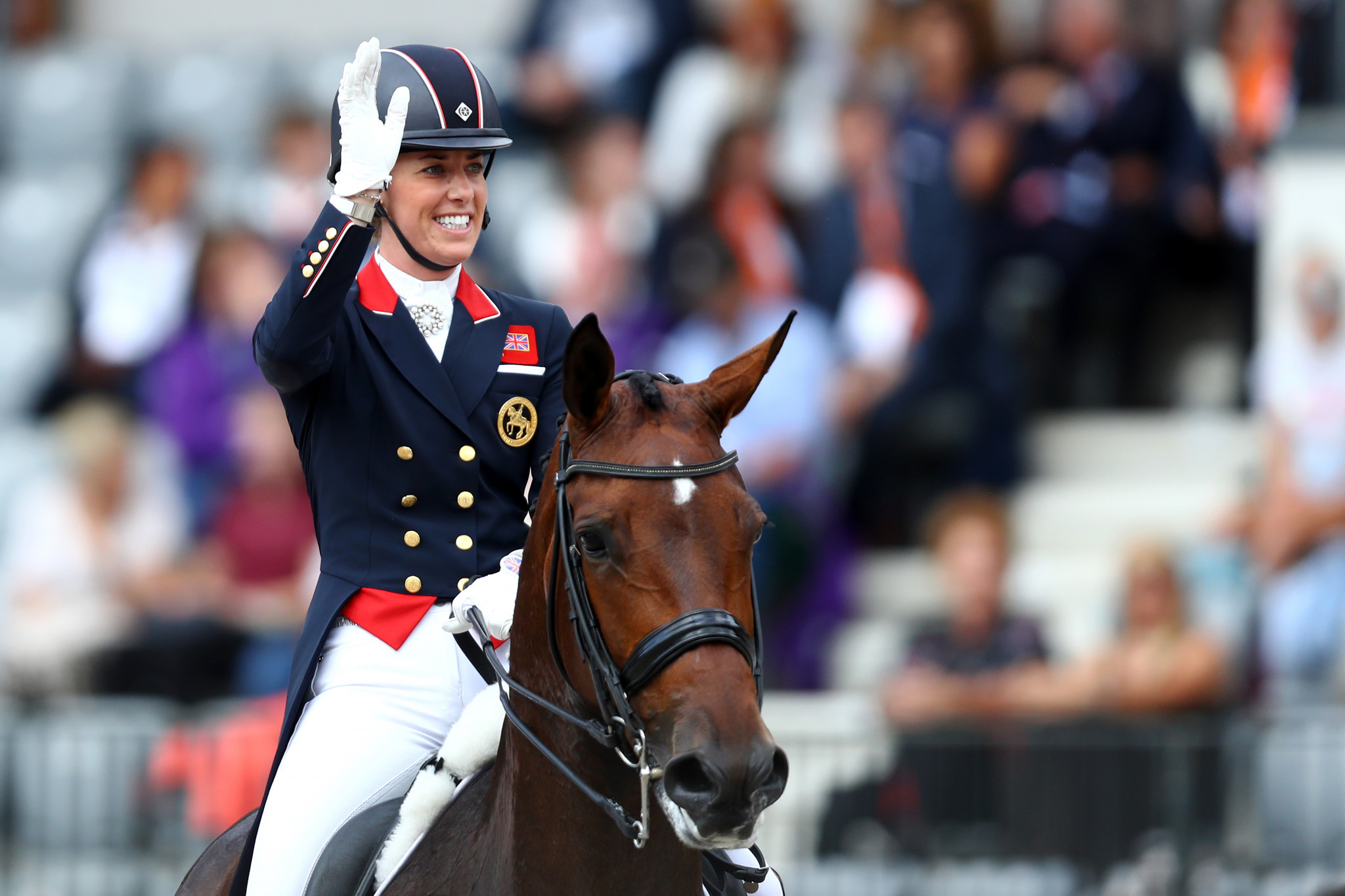 Charlotte Dujardin became Britain's second-most successful female Olympian of all time at Tokyo 2020 and will compete in the FEI Dressage European Championships ©Getty Images