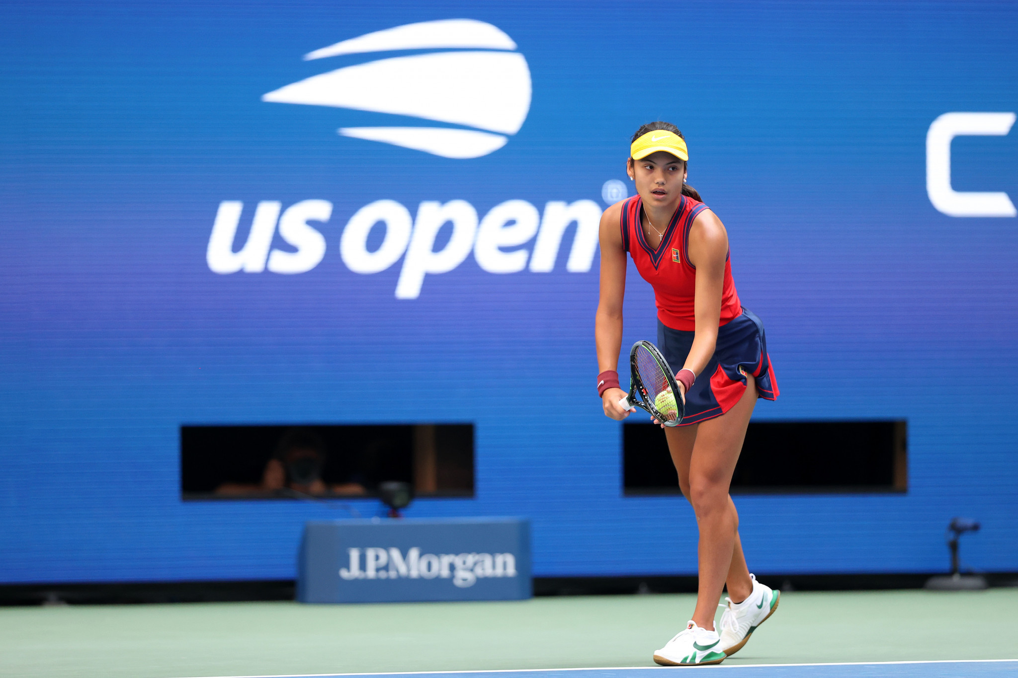 British qualifier Emma Raducanu continued her remarkable run in New York as she reached the quarter-finals ©Getty Images
