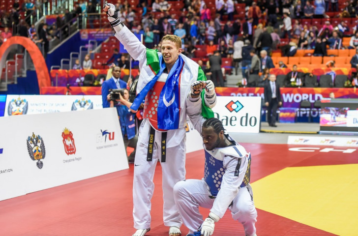 Uzbek seals world heavyweight taekwondo title after golden-point double