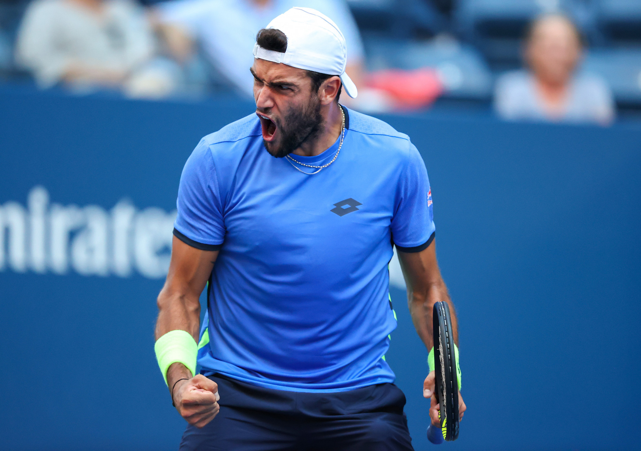 Men's sixth seed Matteo Berrettini recorded a four set win over German qualifier Oscar Otte ©Getty Images