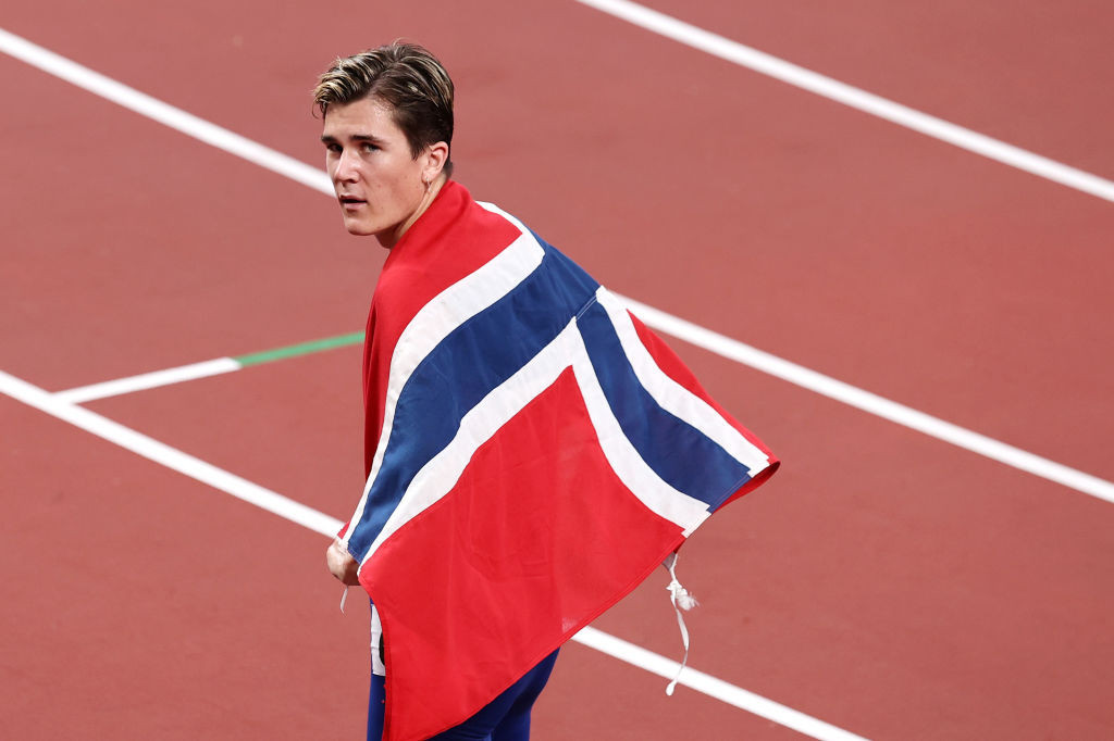 Olympic 1,500m champion Jakob Ingebrigtsen will seek a 1,500-5,000m double at the Wanda Diamond League Final in Zurich ©Getty Images