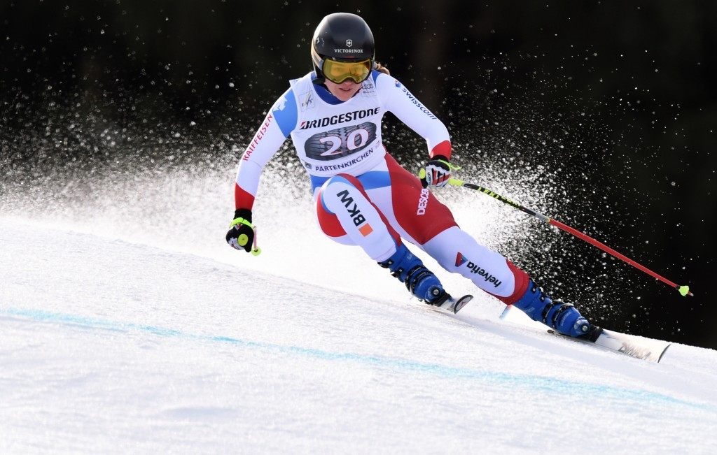 Switzerland's Fabienne Suter  had to settle for second spot