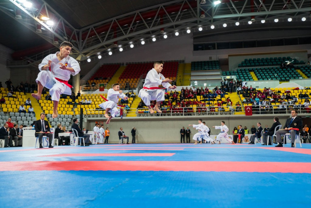 Spain won both team kata gold medals on offer today
