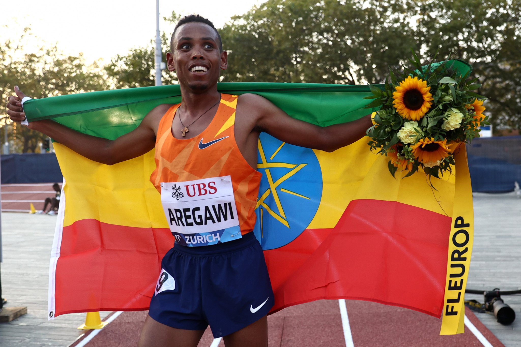 Berihu Aregawi was victorious in he men's 5,000m ©Getty Images