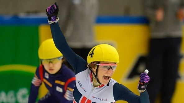 Britain's Christie seals rare 1,500m triumph at ISU Short Track Speed Skating World Cup