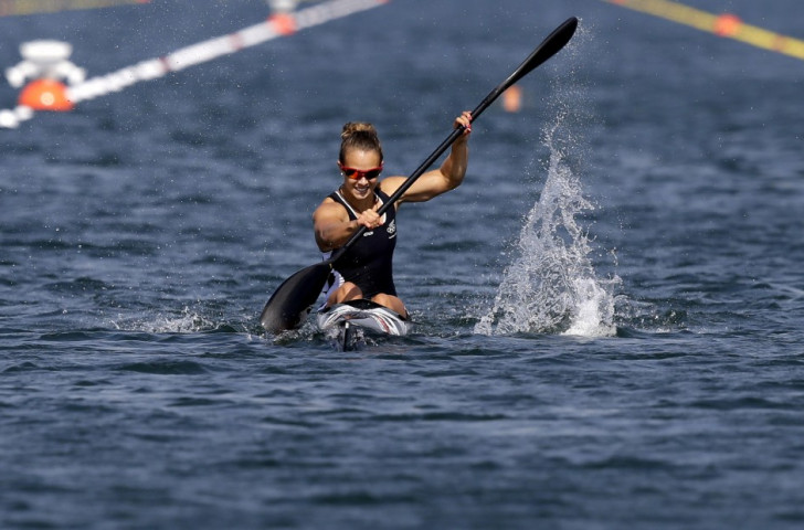 New Zealand's Lisa Carrington triumphed in the K1W 200m event
