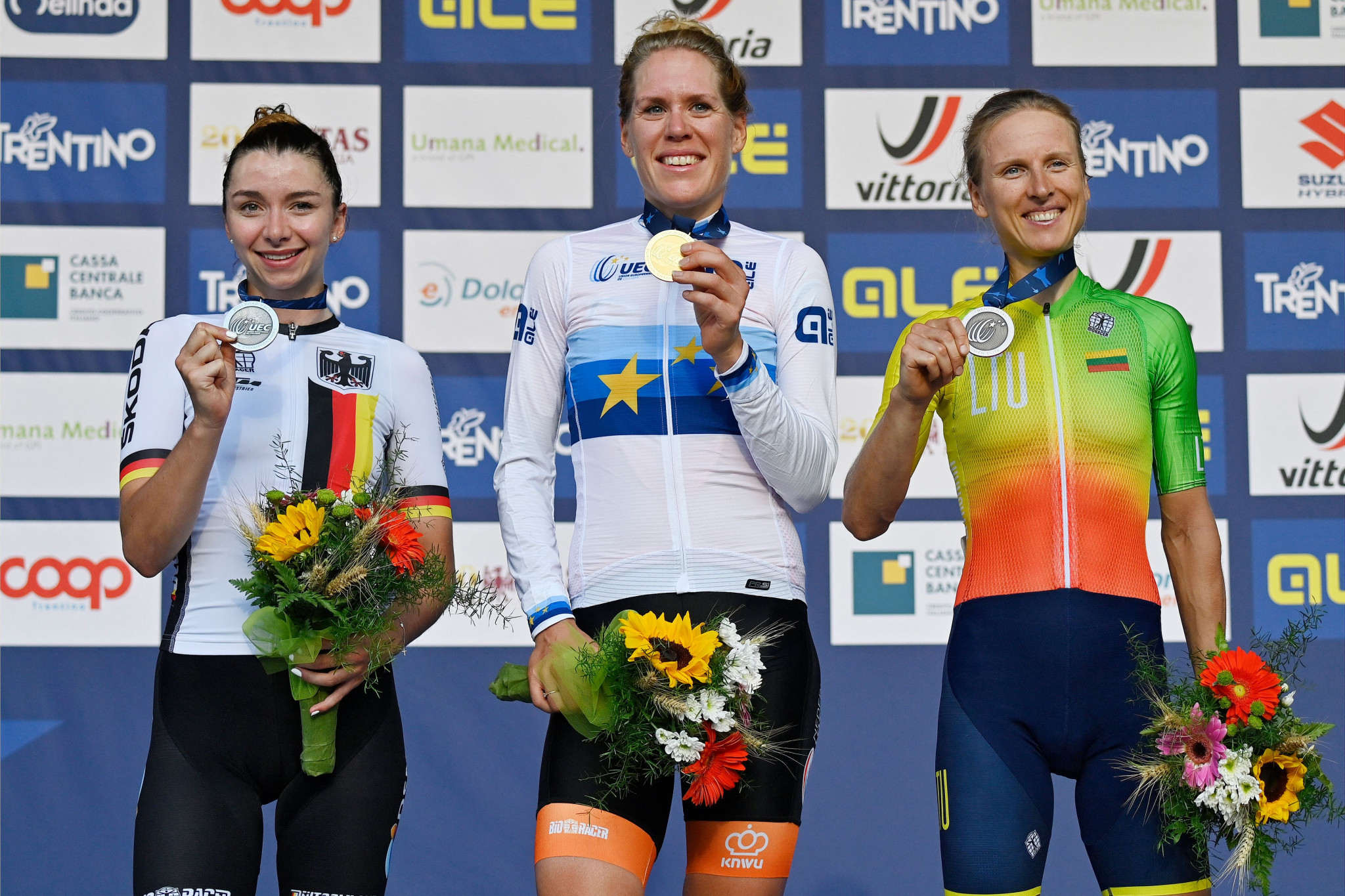 Ellen van Dijk added the road race gold to four European time trial titles ©Getty Images