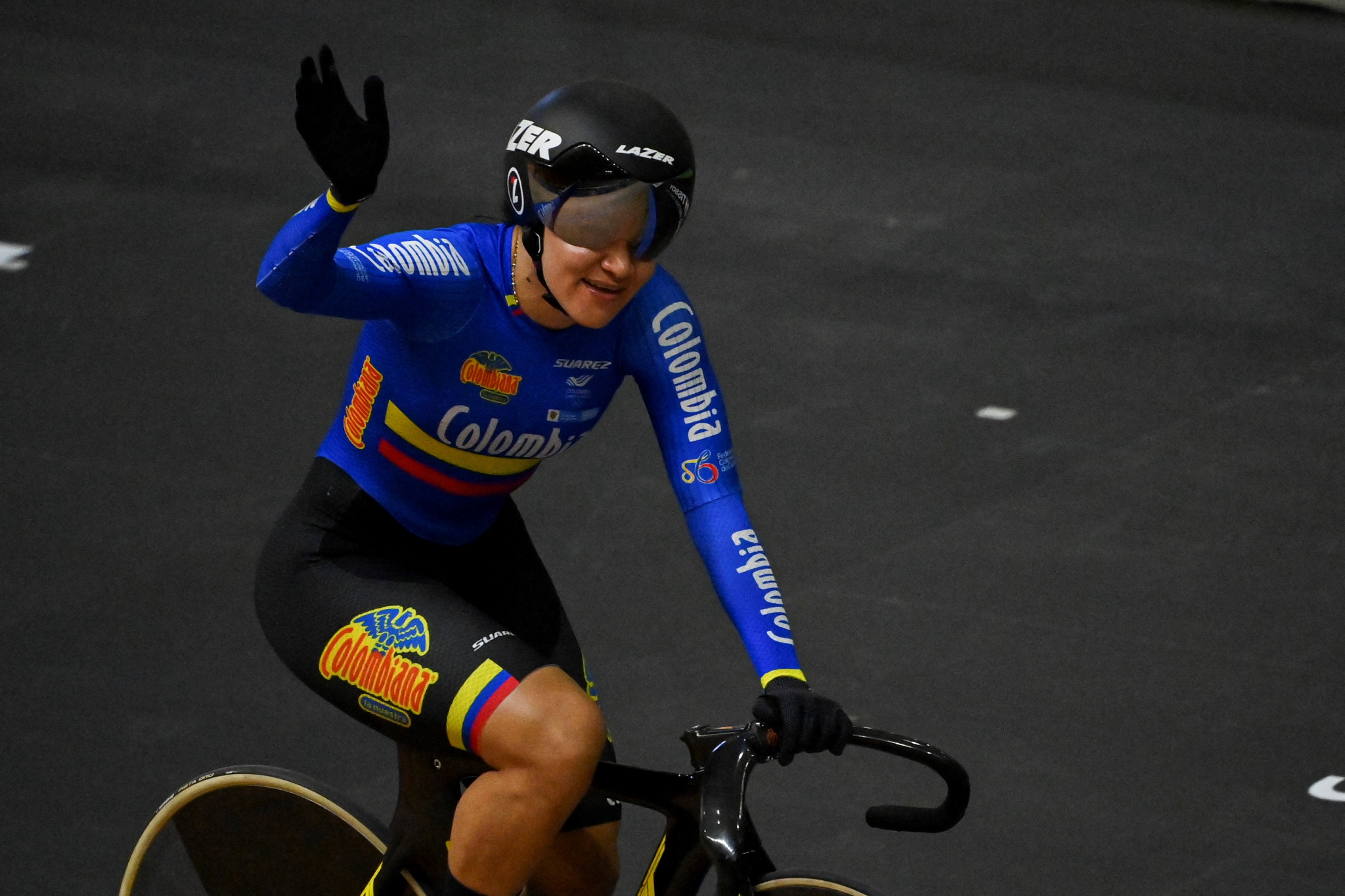 Martha Bayona Pineda earned Colombia's fourth gold on home soil in the women's 500m time trial ©Getty Images