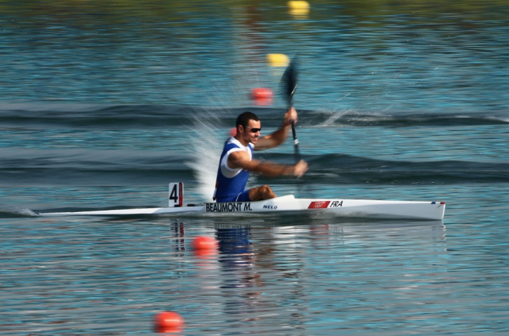 France's Maxime Beaumont overhauled Canada’s reigning world champion Mark De Jonge in one of the fastest K1M 200m races of all-time