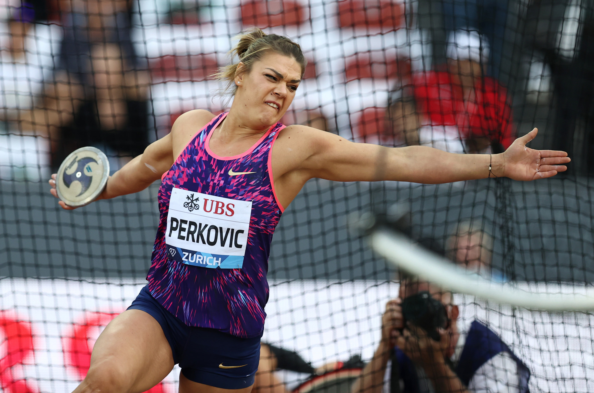 Two-time world champion Sandra Perković will look to bounce back on home soil after losing her Olympic title to Valarie Allman ©Getty Images