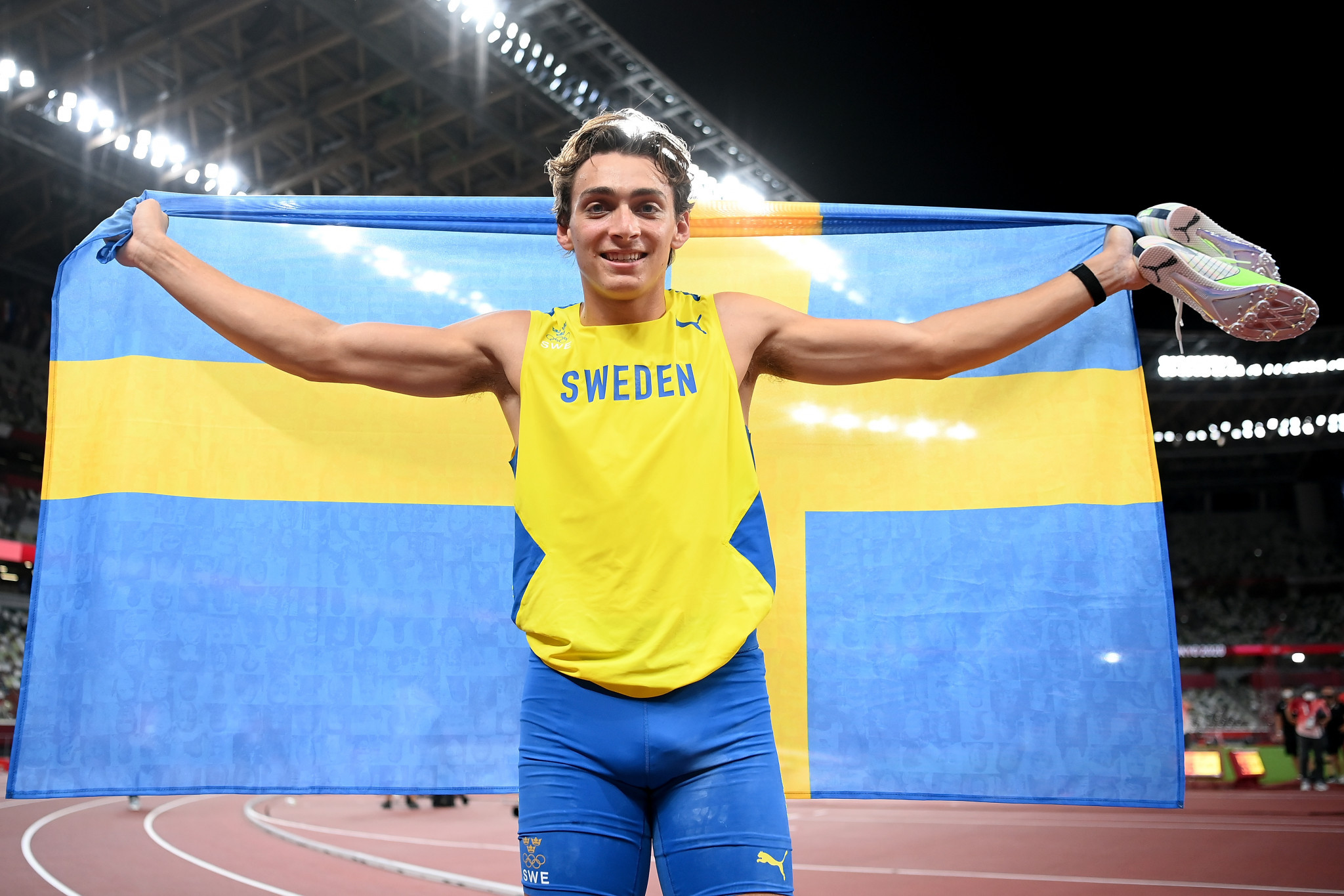 Pole vault world record holder Armand Duplantis won one of three Swedish gold medals at the Tokyo 2020 Olympics ©Getty Images