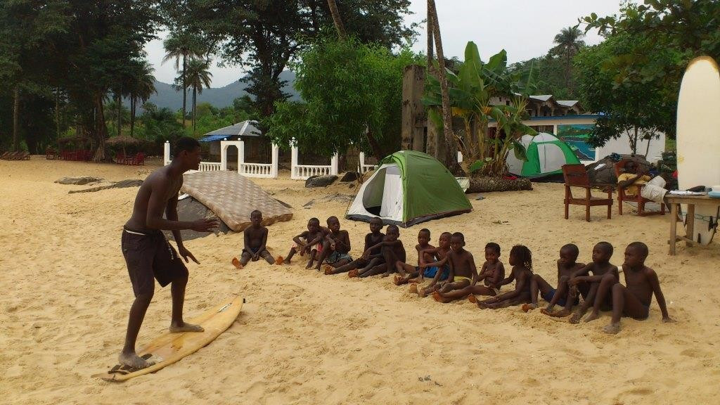 It is now hoped surfing will develop in Sierra Leone