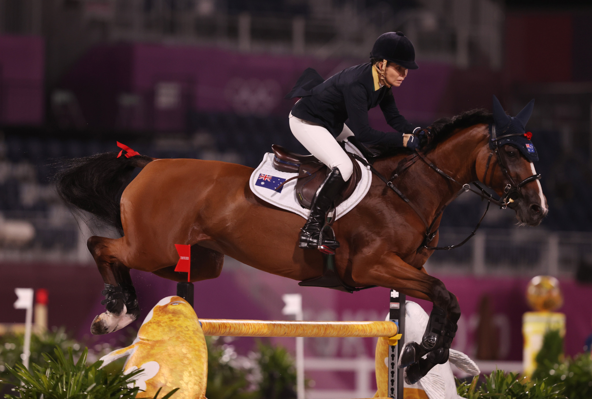 Edwina Tops-Alexander leads the Global Champions Tour individual standings heading into the second round of action in Rome ©Getty Images