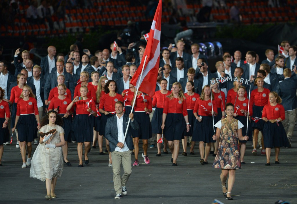 Kim Wraae Knudsen carried the Denmark flag at London 2012