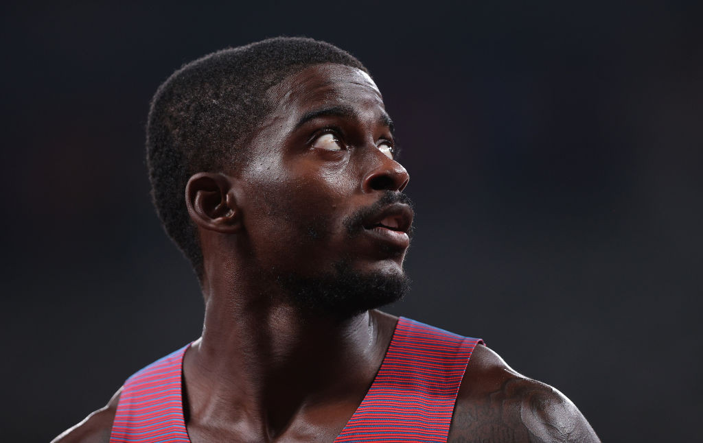 Trayvon Bromell of the United States won the 100m at the Kip Keino Classic in 9.76sec to move joint sixth on the all-time list ©Getty Images