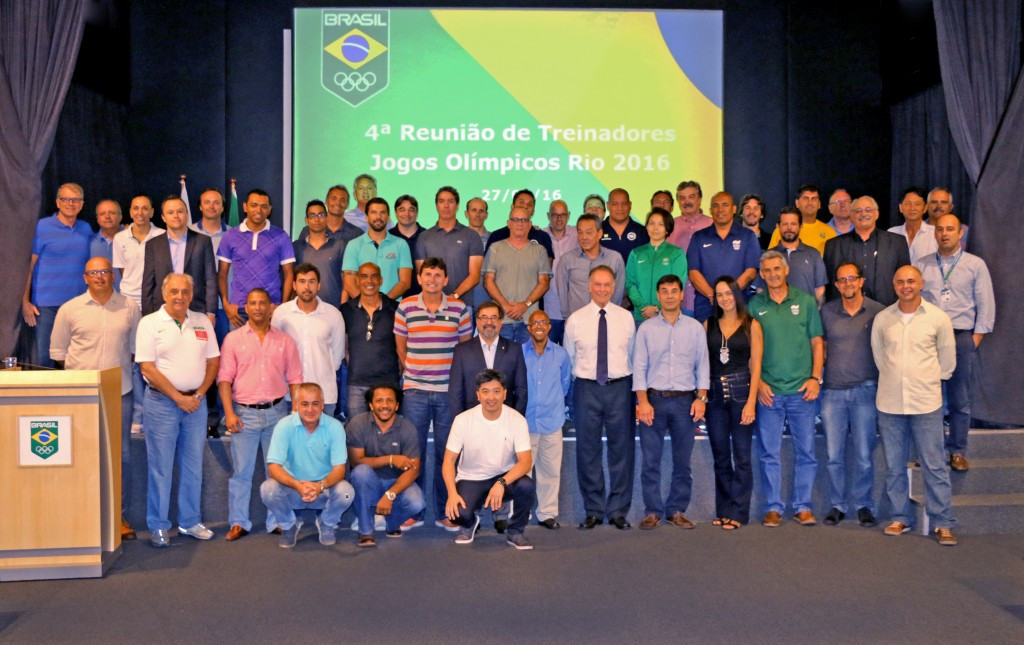 The Brazil Olympic Committee has played host to a meeting of its coaches from across sport, allowing them to share experiences and ideas aimed at ensuring a strong performance at Rio 2016 ©COB