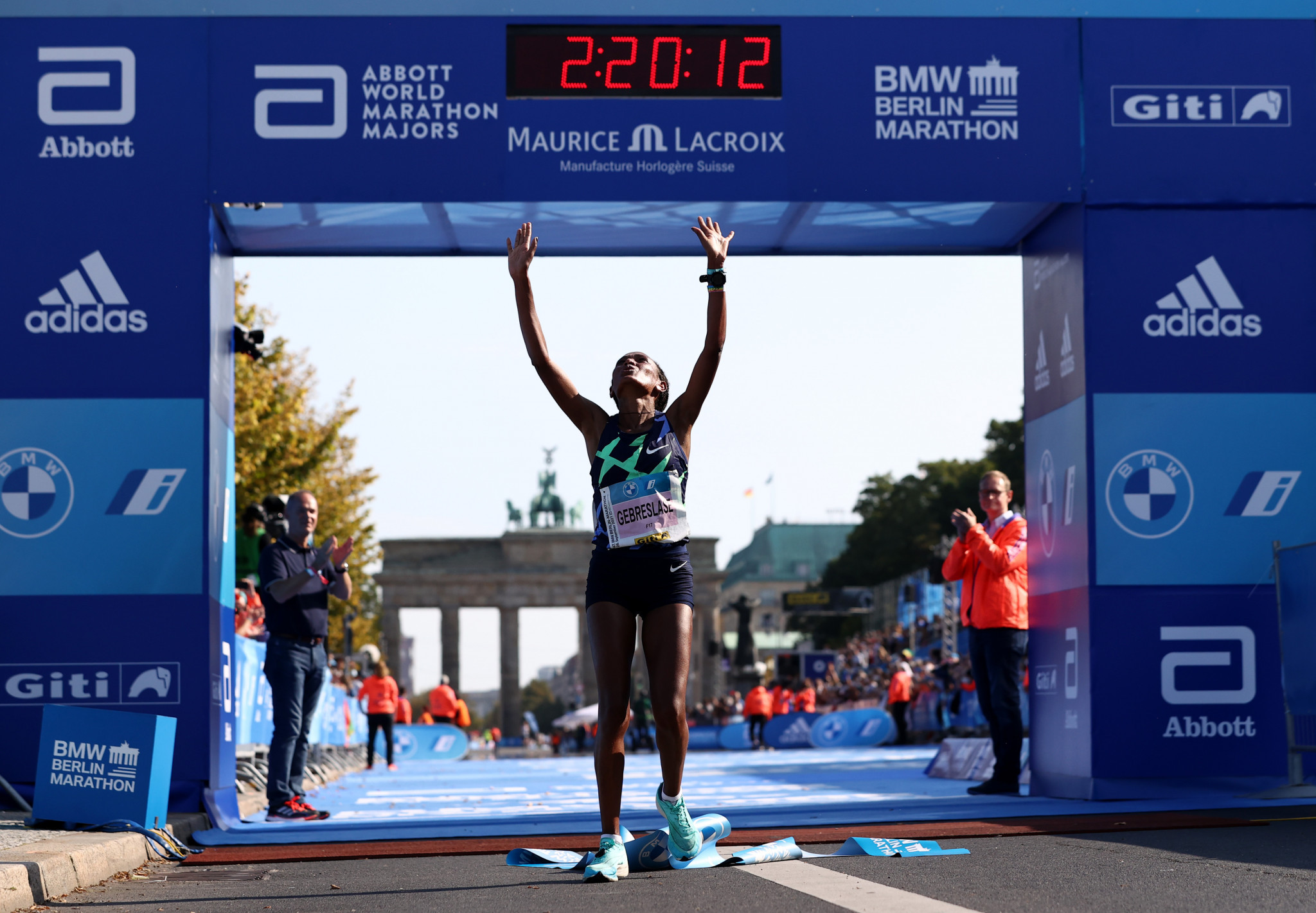 Gotytom Gebreslase won the Berlin Marathon in her debut over the distance ©Getty Images