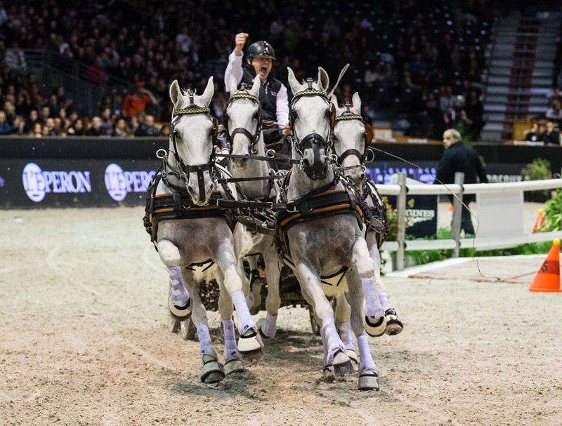 IJsbrand Chardon earned the World Cup Driving Final title for the first time since 2006 ©FEI