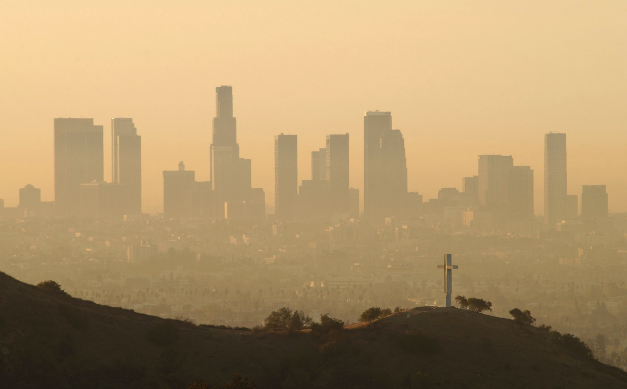 Air pollution is a concern in many major cities around the world including Los Angeles and Beijing ©Getty Images