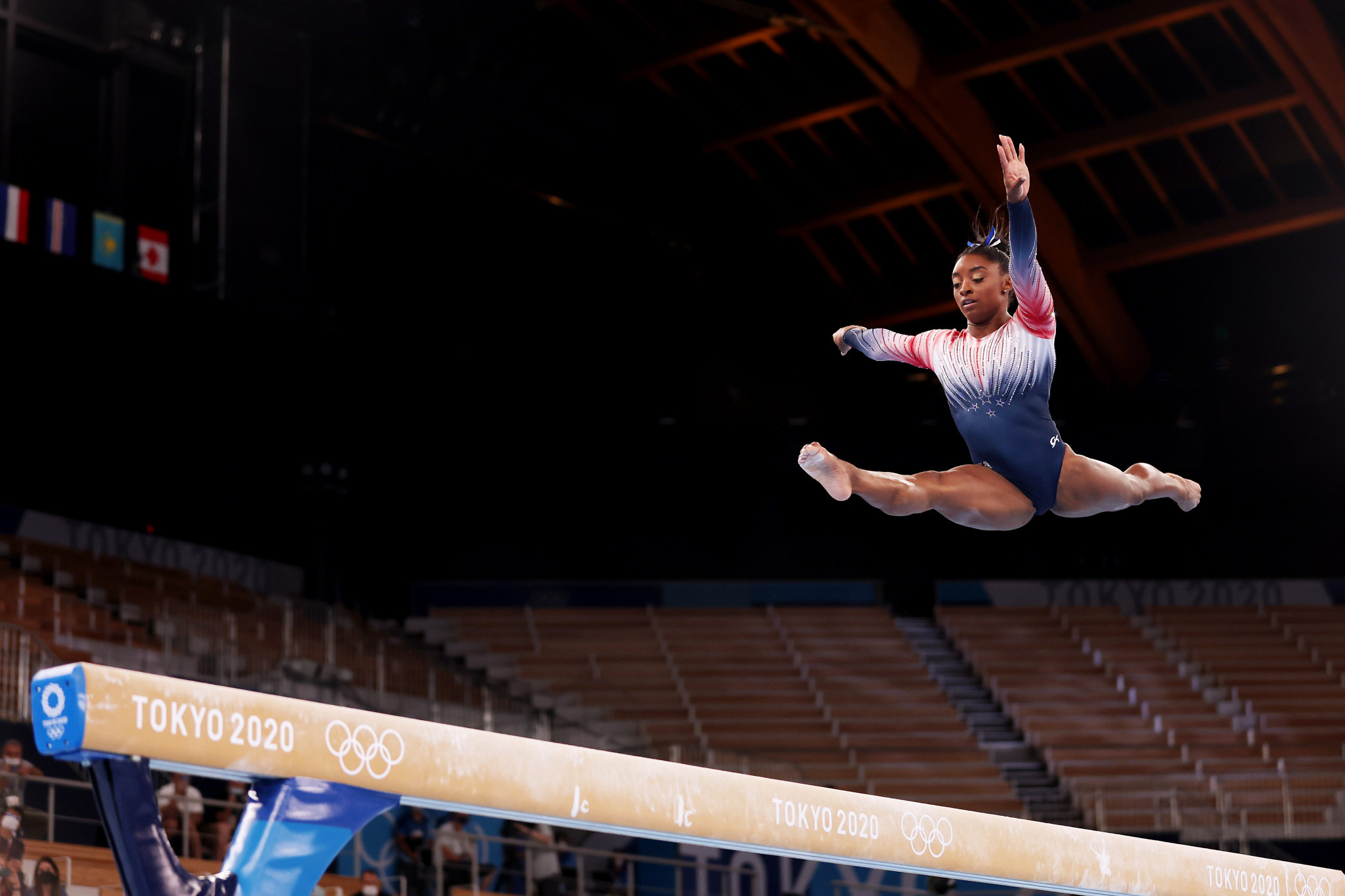 Simone Biles has said she should have "quit way before Tokyo" after suffering from the "twisties" and withdrawing from the majority of her events ©Getty Images