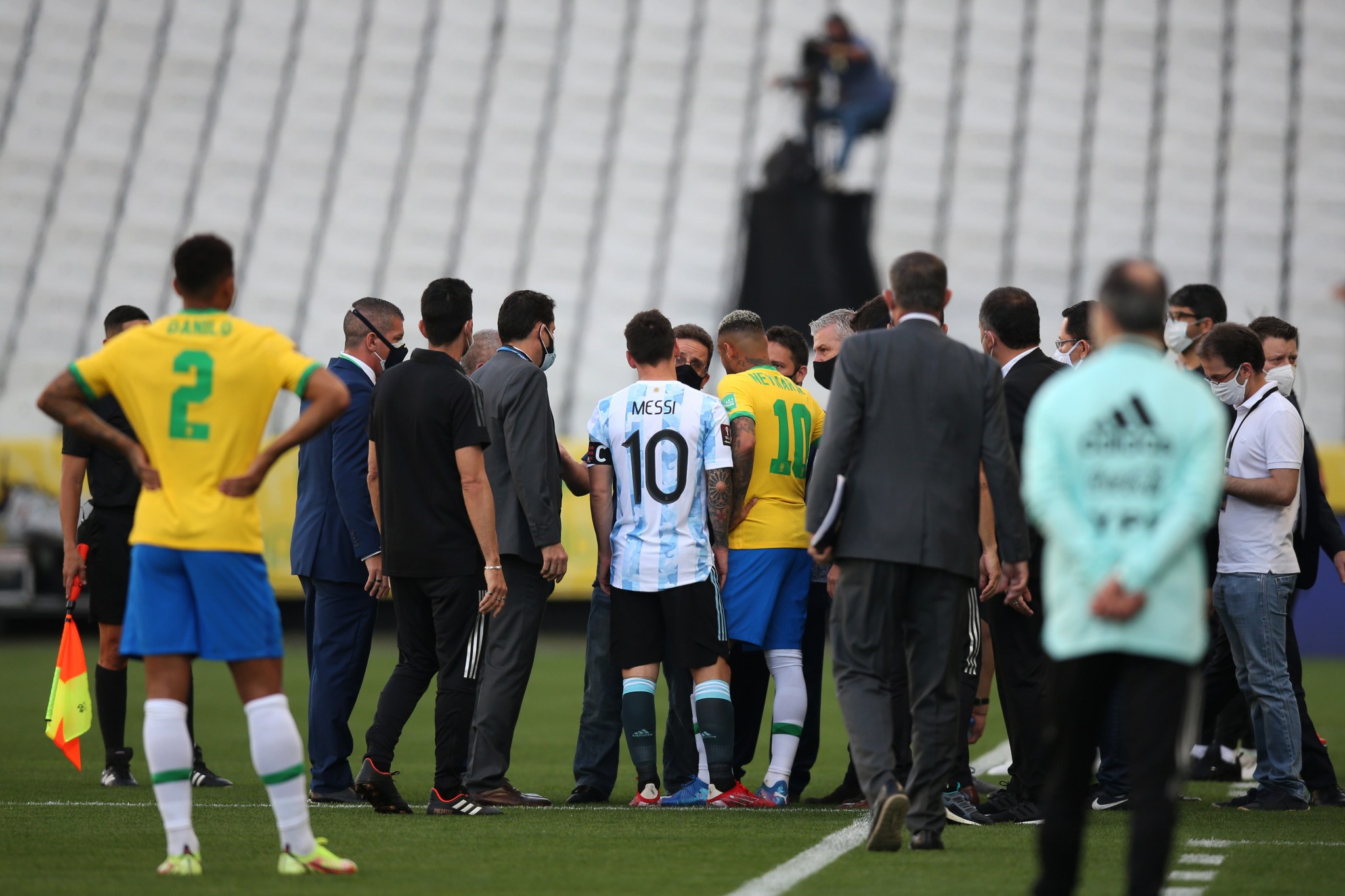 Argentina and Brazil's qualification match descended into farce last month ©Getty Images