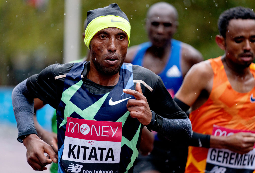 Ethiopia's Shura Kitata, who will defend his men's title at the London Marathon, has been suffering from some injury problems ©Getty Images