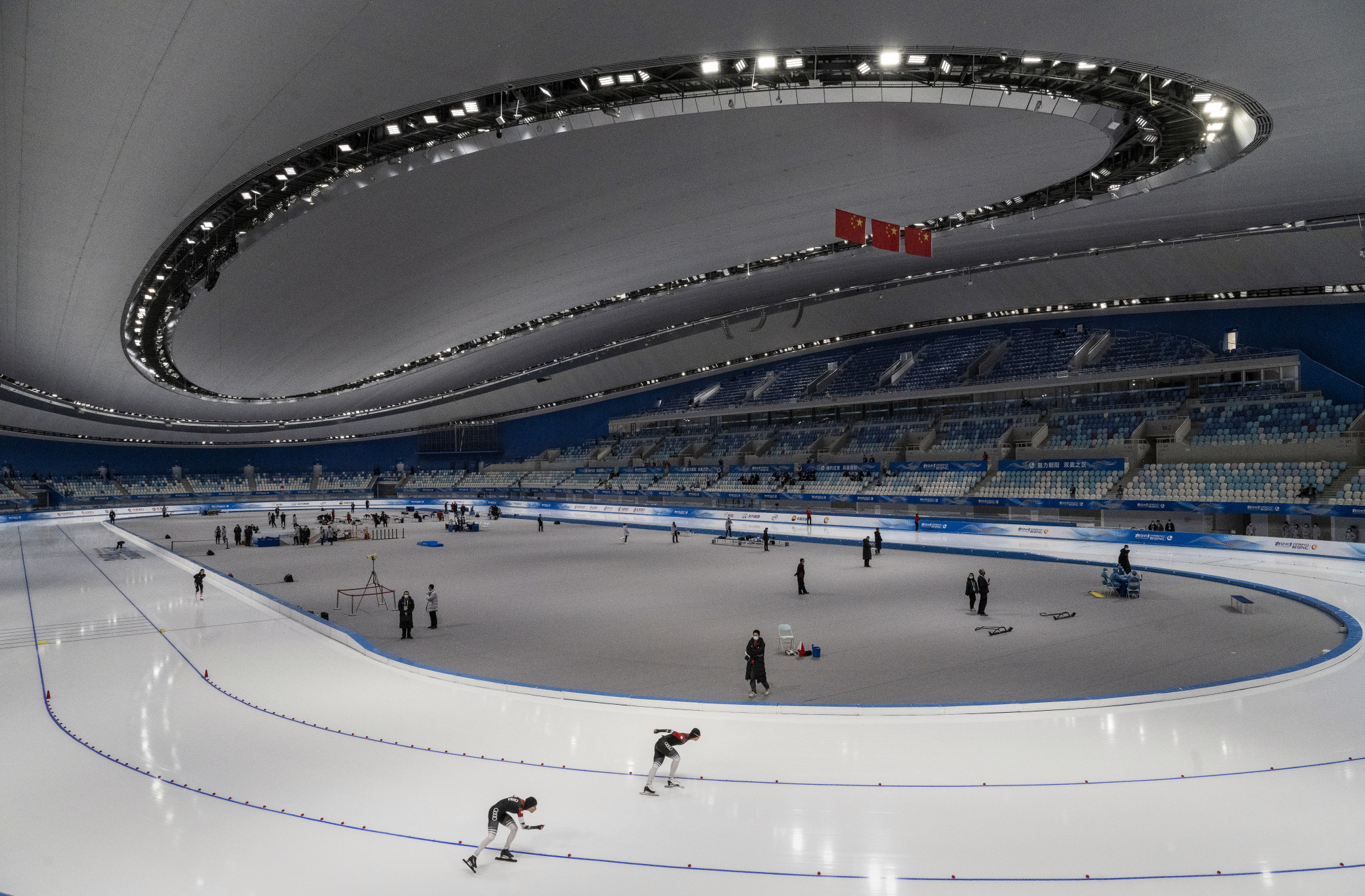 The Beijing 2022 Winter Olympics will not take place before a backdrop of empty stands, organisers have said ©Getty Images