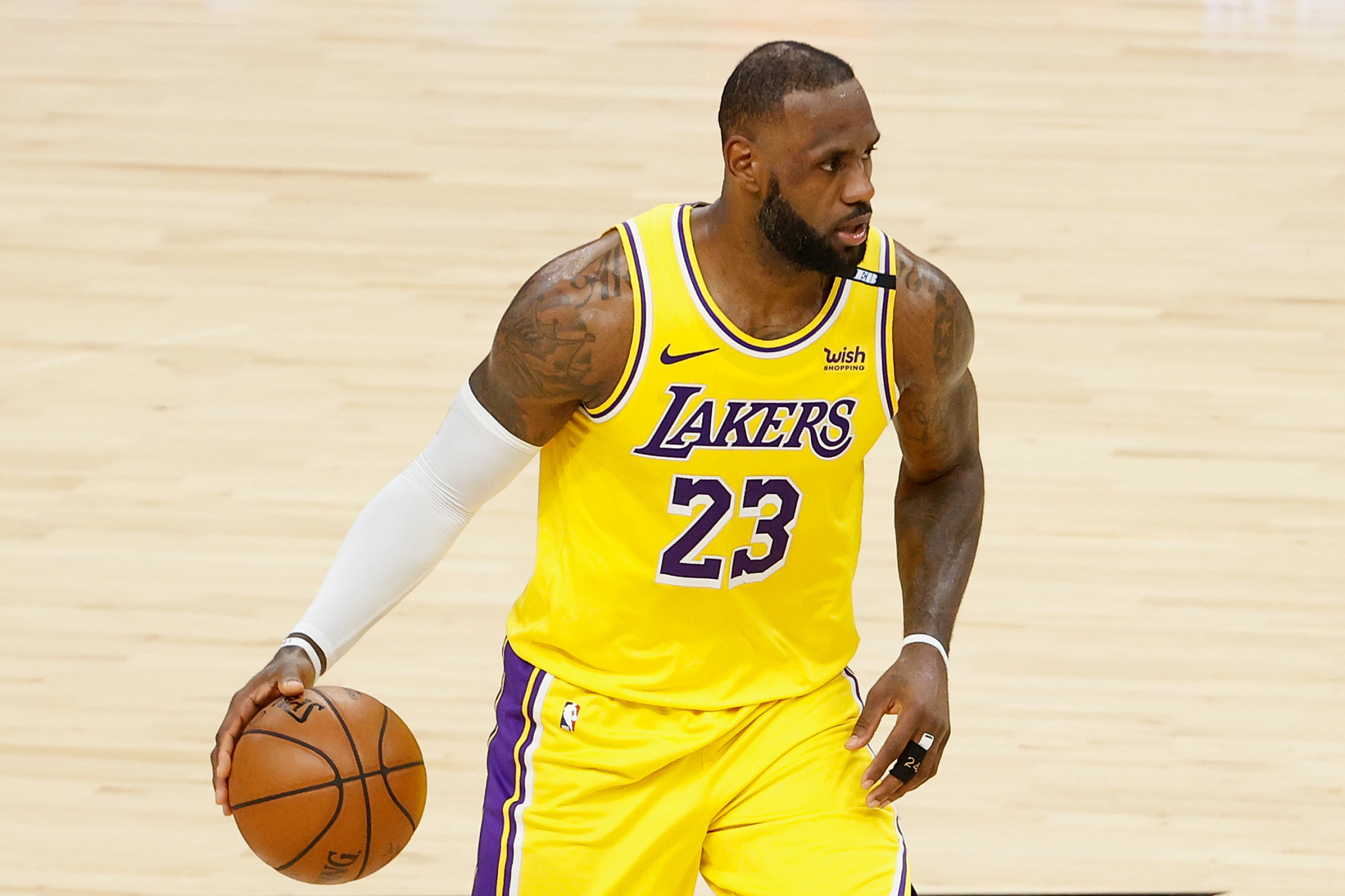 LeBron James has received the COVID-19 vaccine for the wellbeing of himself, his family and his friends ©Getty Images