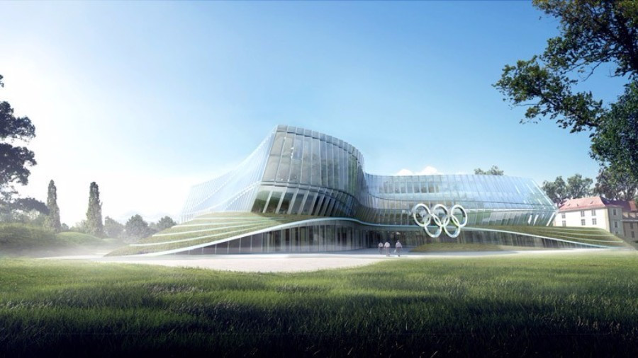 An artistic impression of the new IOC headquarters, due to be completed in 2020 ©Getty Images