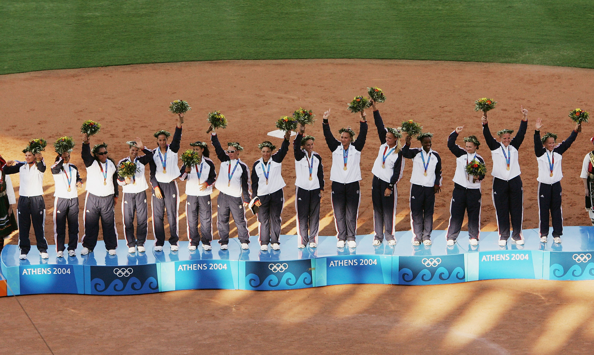 Cat Osterman was part of the US softball team which triumphed at Athens 2004 ©Getty Images