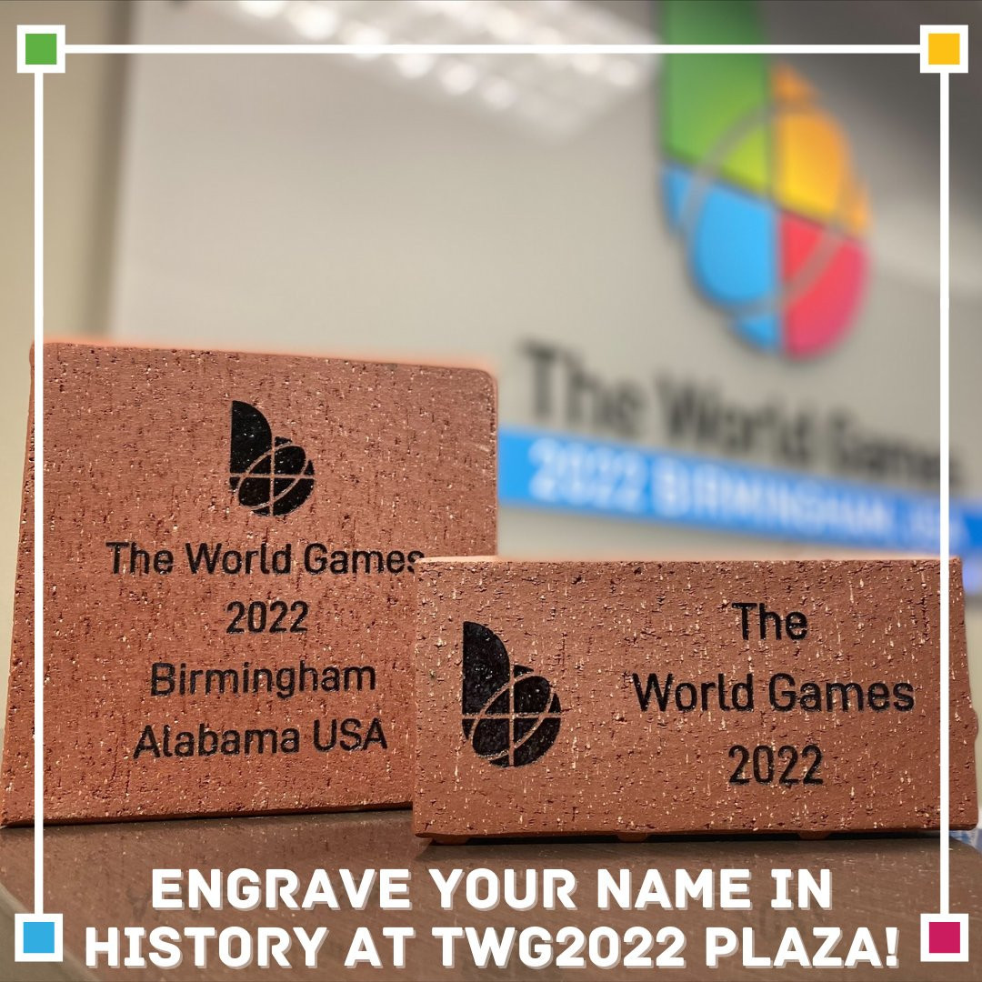 The 2022 World Games is selling commemorative bricks for the event ©World Games 2022