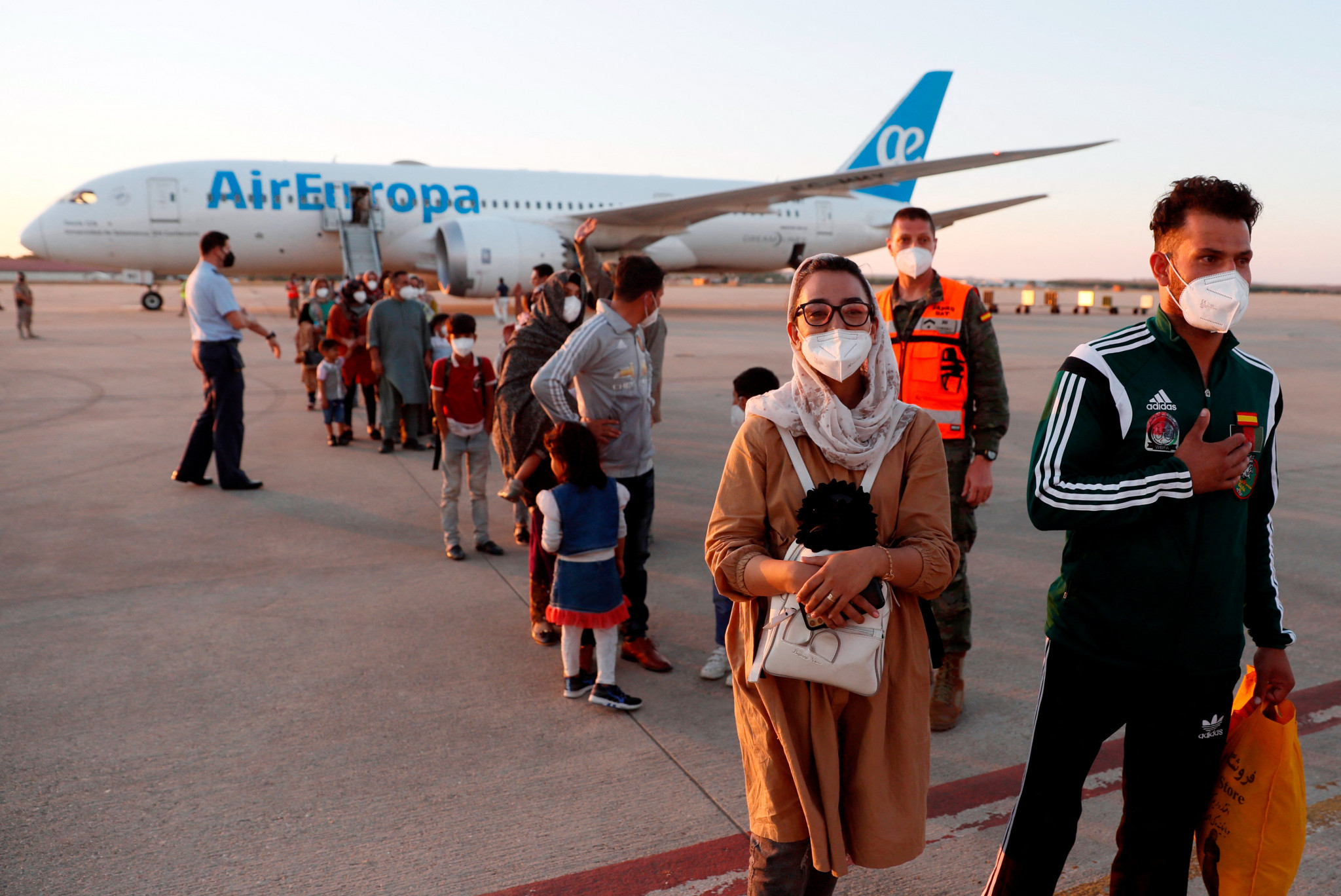 Nilofar Bayat arrived in Spain with her husband and 100 other refugees ©Getty Images