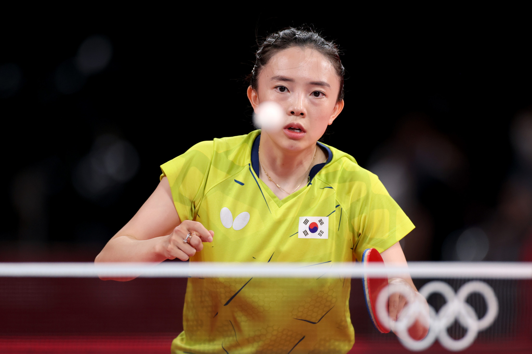 Jeon Ji-hee was knocked out of the women's singles in the quarter-finals ©Getty Images