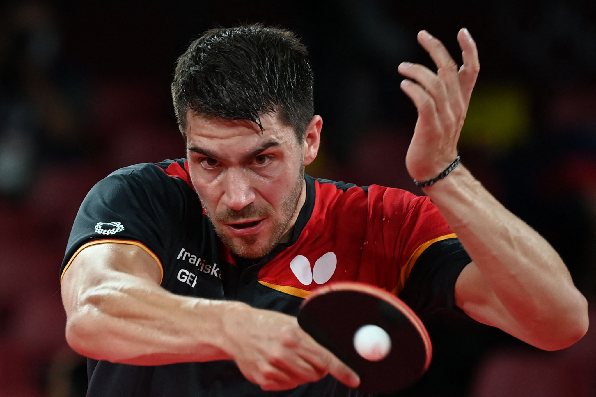 Patrick Franziska won two matches for Germany as they claimed the men's European Team Table Tennis Championships crown ©Getty Images
