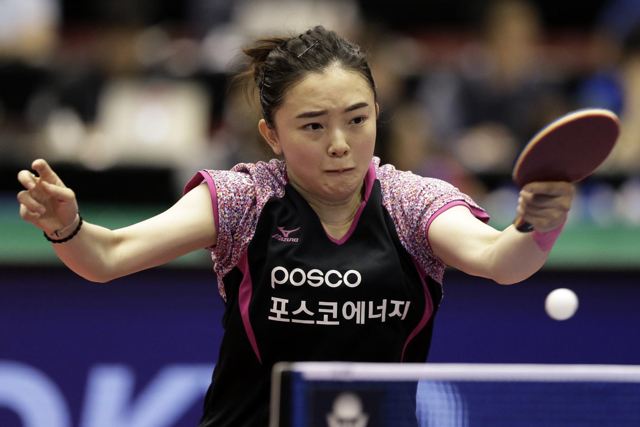 Jeon Ji-hee, pictured, and Shin Yubin won the women's doubles gold ©Getty Images