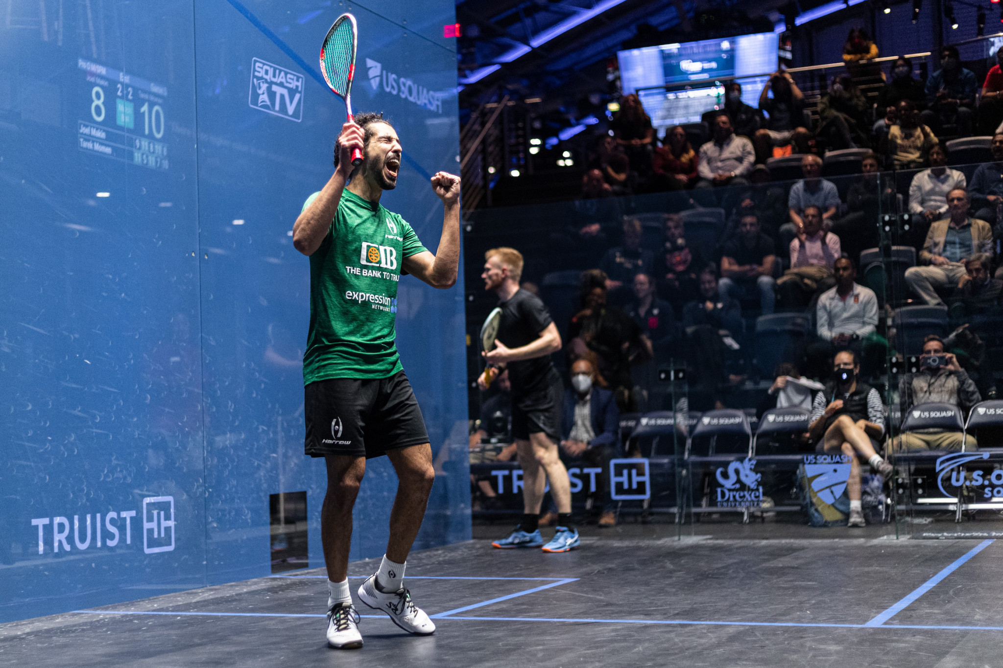 Tarek Momen lost in the semi-final of the 2019 US Open ©PSA