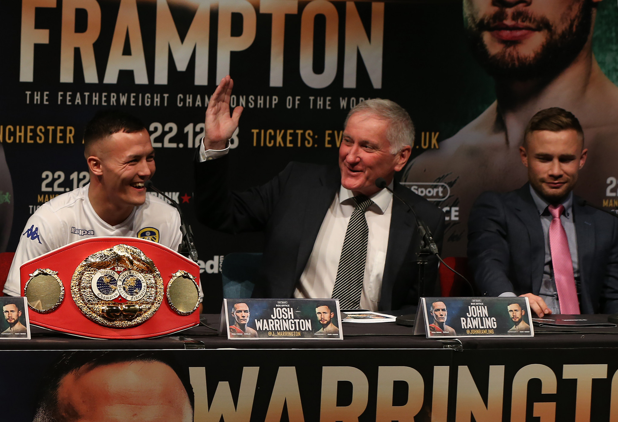 Carl Frampton, right, is set to join Rawling, centre, on the BT Sport team for Fury's fight against Wilder ©Getty Images