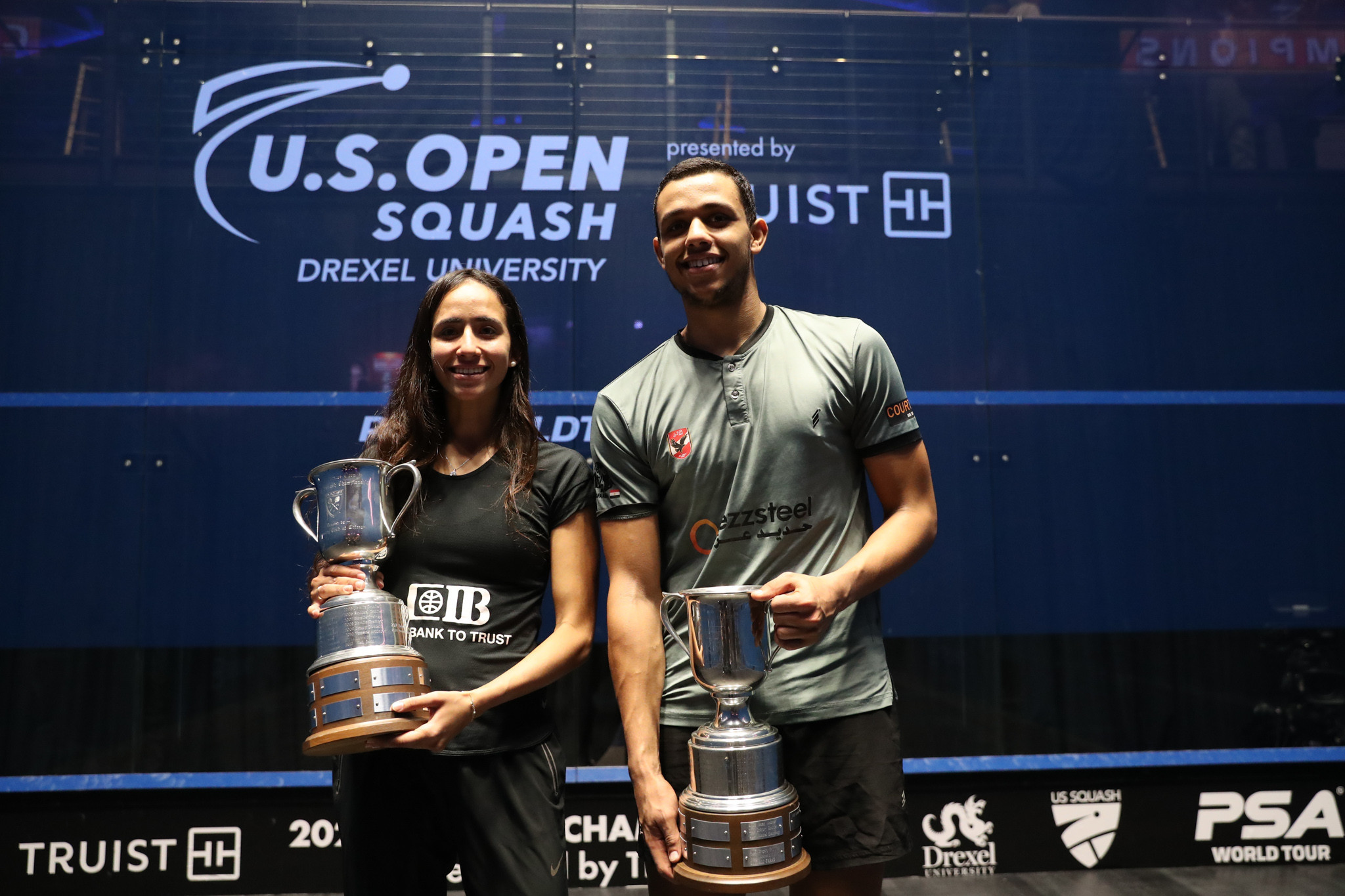 Asal and Gohar produce comeback victories to win US Open squash titles