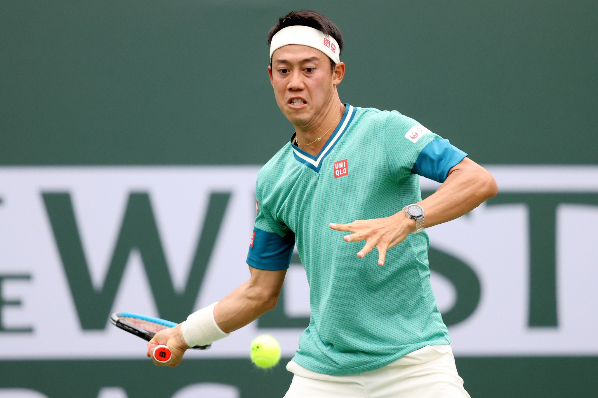 Kei Nishikori's has reached the quarter-finals of the Indian Wells Masters twice, in 2016 and 2017 ©Getty Images