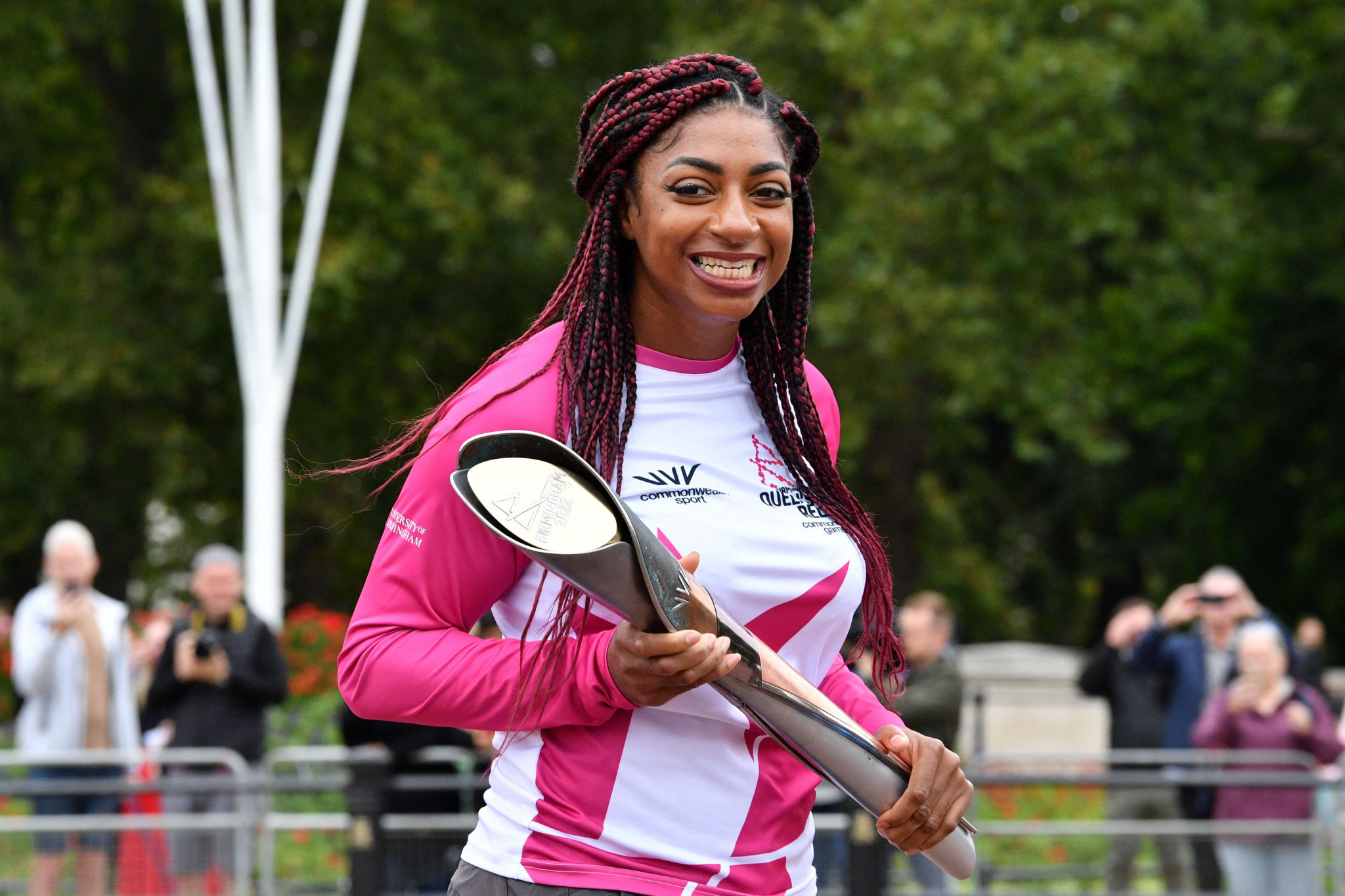 Kadeena Cox was the first person to carry Queen's Baton ©Getty Images