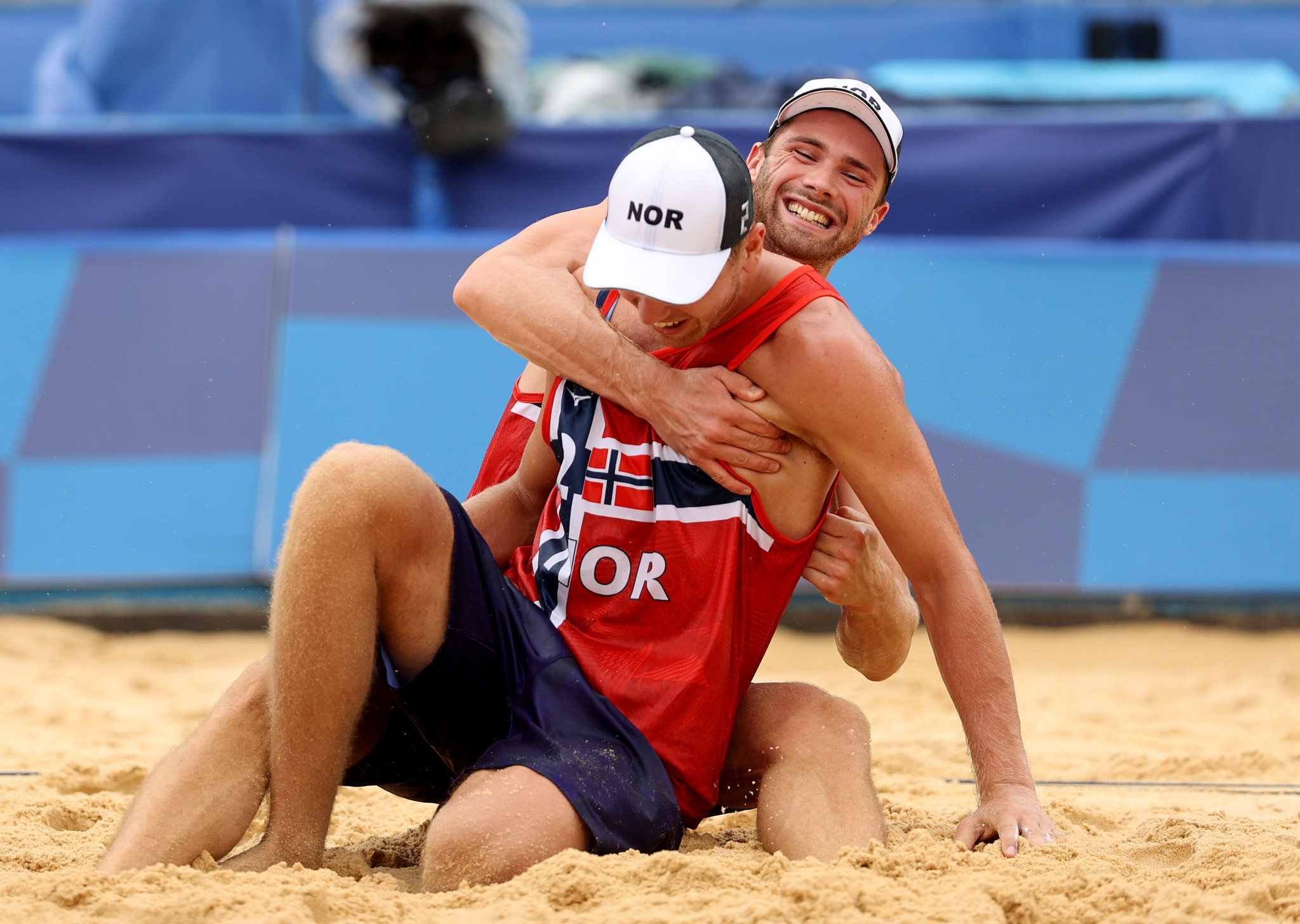 Anders Mol and Christian Sørum are through to the final after a brilliant comeback to defeat The Netherlands' Christiaan Varenhorst and Steven van de Velde in the semi-finals ©Getty Images