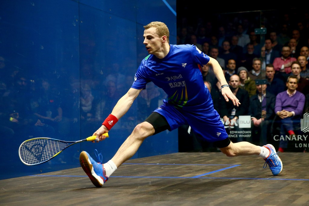 Gregory Gaultier injured himself in a match against England's Nick Matthew (pictured), who will be competing at the Windy City Open